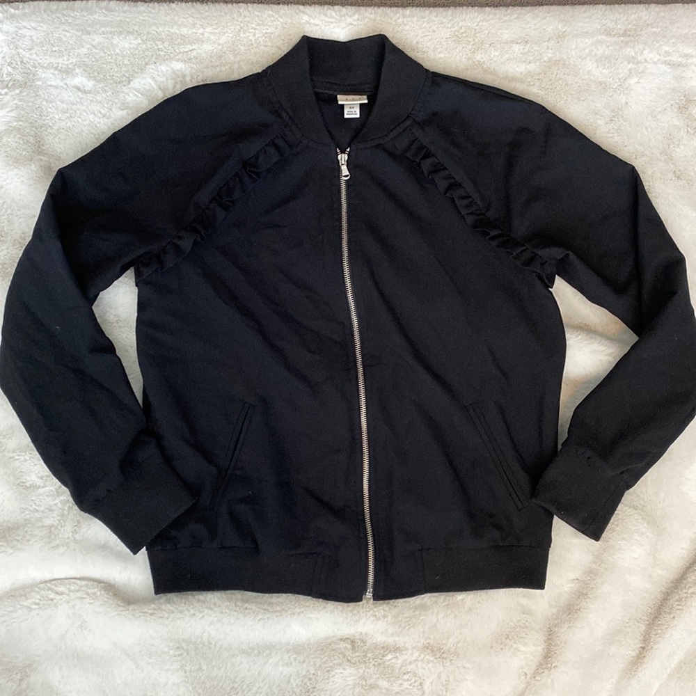 A New Day ruffled bomber jacket Size XS